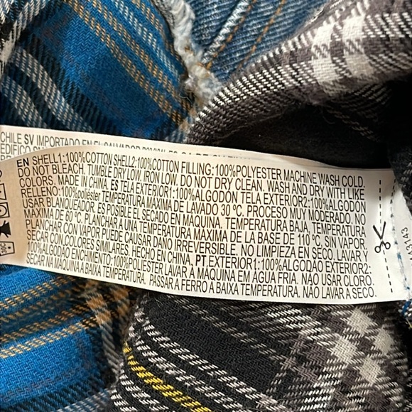 FOREVER 21 Denim Plaid Casual Jean Jacket Button Front & Chest Pockets Sz. S NEW - Picture 9 of 9